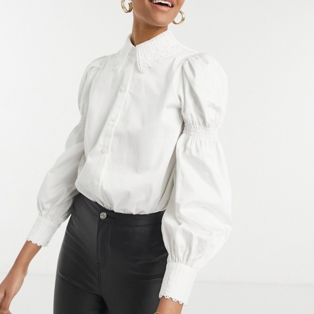 Ted baker lace trim shirt size 4(which is size L or 12)